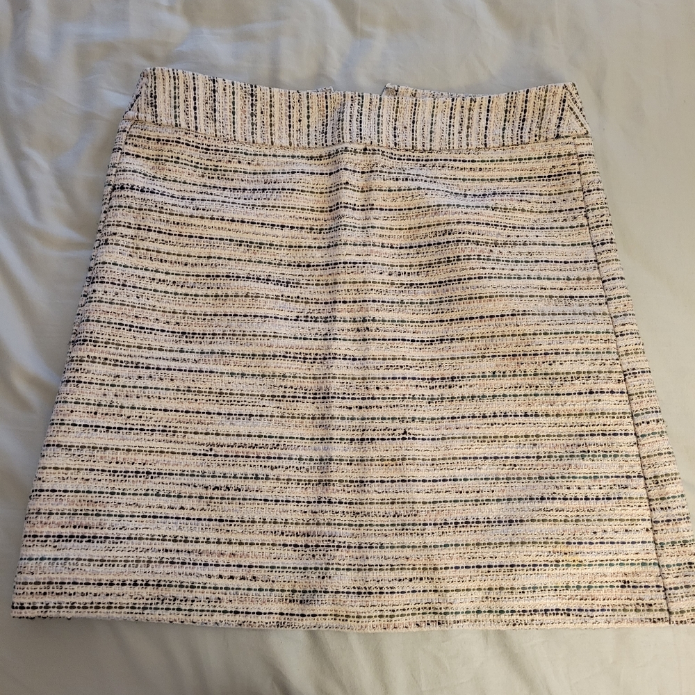 Woven work skirt with back zipper US 4